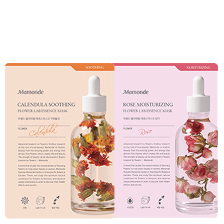 แพ็คคู่ Mamonde มาสก์ชีสสูตร rose moisturizing 25ml + calendula soothing 25 ml 